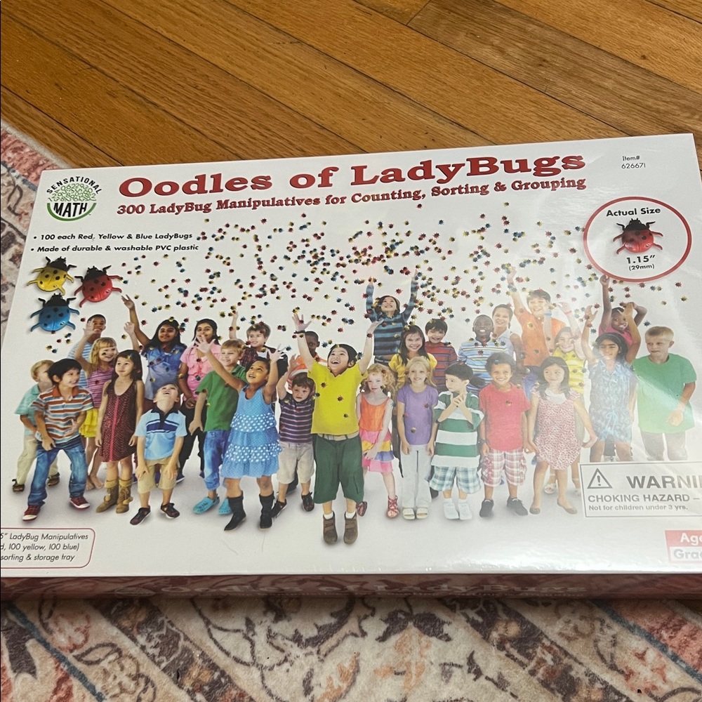 New Sensational Math Oodles of LadyBugs Counting Manipulative Set